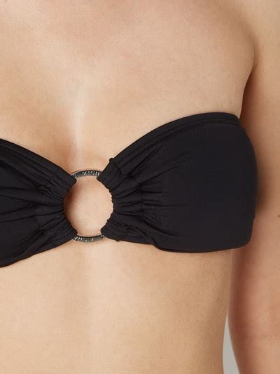 Michael Michael Kors Bikini Oberteil Mit Zierring Black Online Kaufen