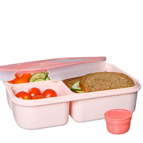 Lock Lock Lunchbox 1500 Ml Met Vakjes Roze HappyBento