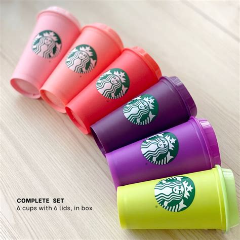 Limited Edition Starbucks Color Changing Lid Reusable Cup For Hot And Cold Drinks Furniture
