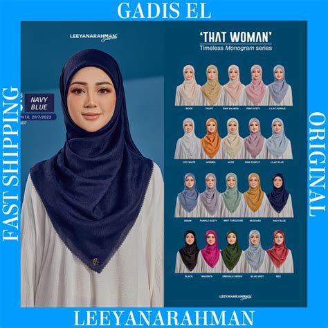 Leeyanarahman Scarves Bidang 45 Free Brooch Tudung Bawal Plain