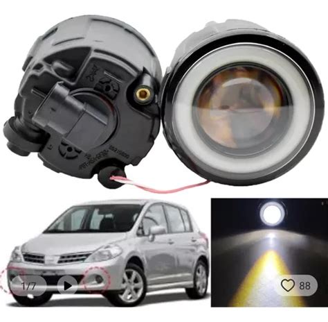 Faros De Niebla Con Lupa Y Drl Luz De Dia Nissan Tiida Envío gratis