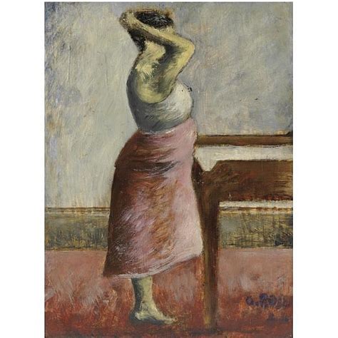 Sold Price M Ottone Rosai 1895 1957 Donna Allo Specchio Olio Su