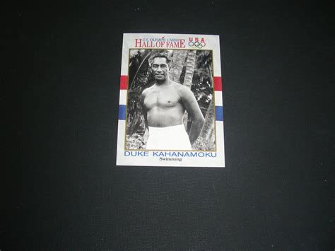 Duke Kahanamoku 1991 Impel US Olympic Hall Of Fame Card 20 EBay