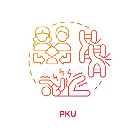 Pku Red Gradient Concept Icon Stock Vector Illustration Of Icon Phenylketonuria 275391935