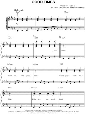 "Good Times" Sheet Music - 6 Arrangements Available Instantly - Musicnotes