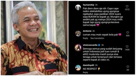 Instagram Ganjar Pranowo Diserang Tembus Ribu Komentar Hingga