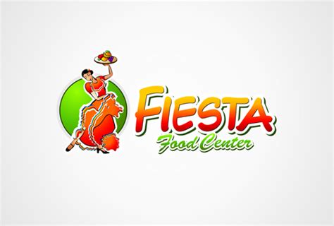 Fiesta Food Center Grocery Store Logo By Thehomes