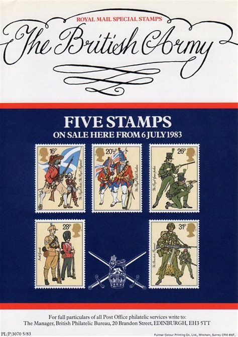 The British Army 1983 Collect Gb Stamps