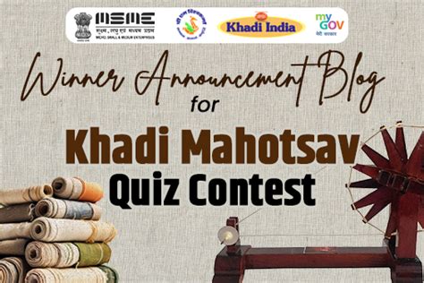 Thumbnail 510 X 340 Winner Announcement Blog For Khadi Mahotsav Quiz