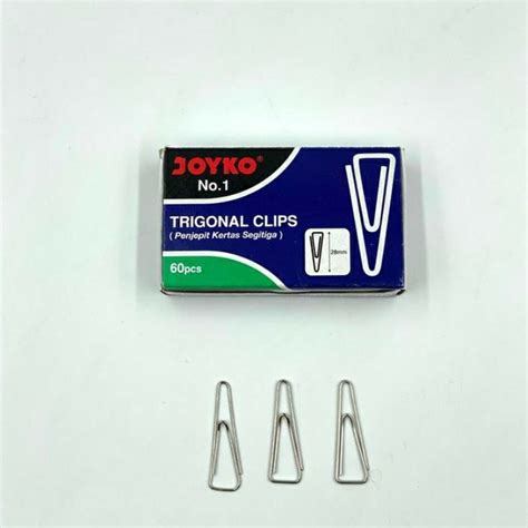 Jual Paper Clip Trigonal Clip Klip Penjepit Kertas Joyko No 1 28