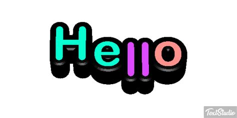 Hello Word Animated  Logo Designs