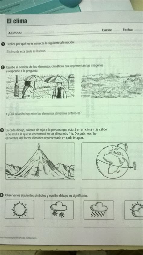 Abriendo Camino Juntos TEMA 2 El Clima