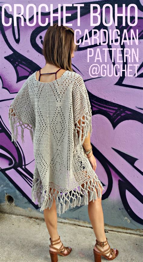 Crochet Cardigan Pattern Crochet Poncho Pattern Plus Size Etsy