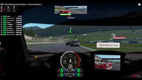 BR1 Sim Racing Live Stream Automobilista 2 Red Bull Ring Race YouTube