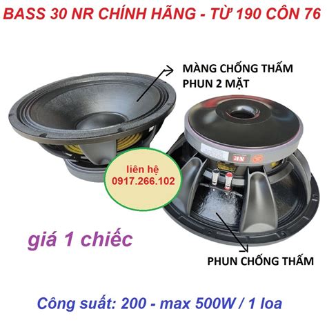 LOA BASS 30 TỪ 190 CÔN 76 NR NHẬP KHẨU GÂN VẢI 3 XẾP GIÁ 1 CHIẾC