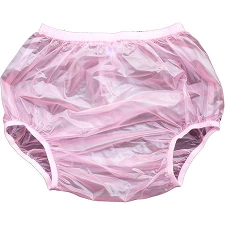 Haian Lot De 3 Culottes En Plastique Pour Adulte 3XL Rose Transparent