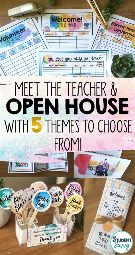 Back To School Night And Open House Editable Pack This Resource Contains