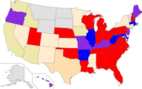 Us States 2012 Redistricting Control On Elections