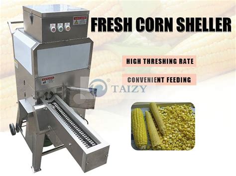 Efficient Fresh Corn Thresher Sweet Maize Sheller Machine