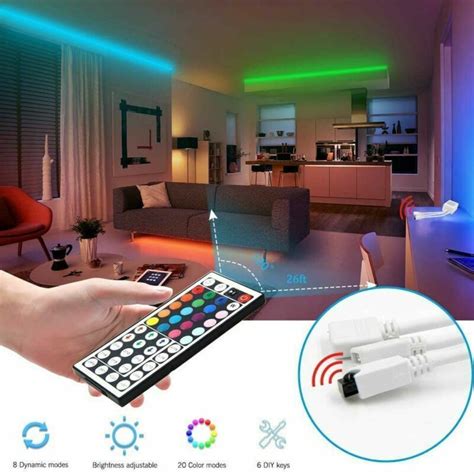 Mini 44 Key IR Remote Controller Box 12V 24V For 5050 3528 RGB LED