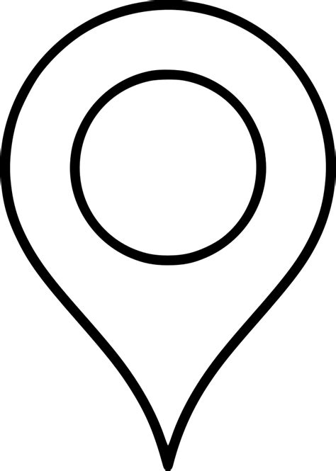 White Map Icon Png