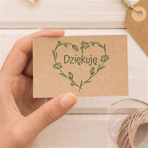 Stempel pieczątka DZIĘKUJĘ SweetPrint pl