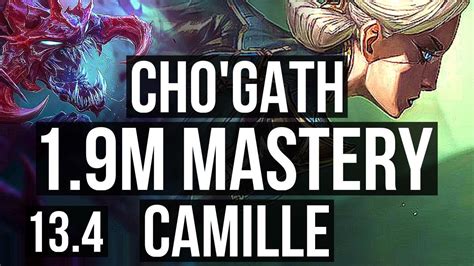 CHO GATH Vs CAMILLE TOP 1 9M Mastery 9 2 6 400 Games EUW