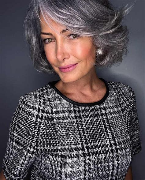 Top 30 Hairstyles For Grey Hair Over 60 2023 Update Grey Hair