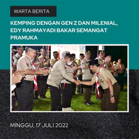 Kemping Dengan Gen Z Dan Milenial Edy Rahmayadi Bakar Semangat Pramuka