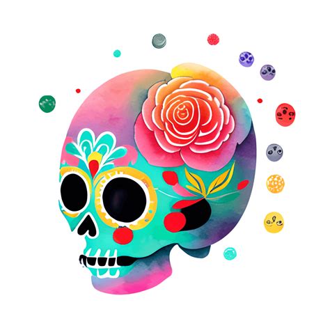 Sugar Skull Art Print · Creative Fabrica