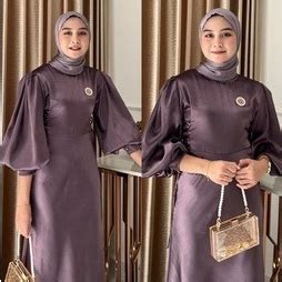 Jual TERBARU GAMIS POLOS VELVET SATIN LYODRA DRESS BRIDESMAID LEBARAN