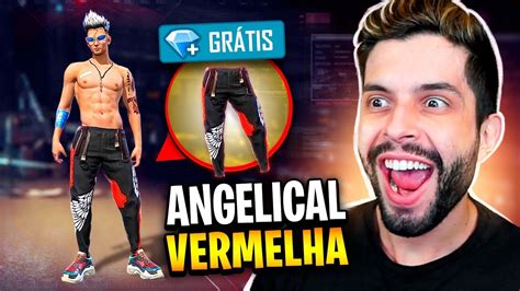 Chegou A Nova Cal A Angelical Vermelha No Free Fire Youtube