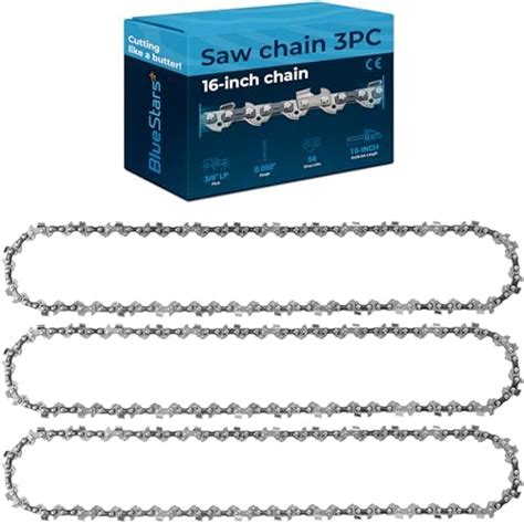 Amazon BlueStars 3 Packs 16 Inch Chainsaw Chain 3 8 LP Pitch 0