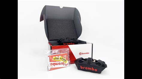 KIT COPPIA PINZE FRENO RADIALI NERE BREMBO RACING M4 MONOBLOCCO 100MM