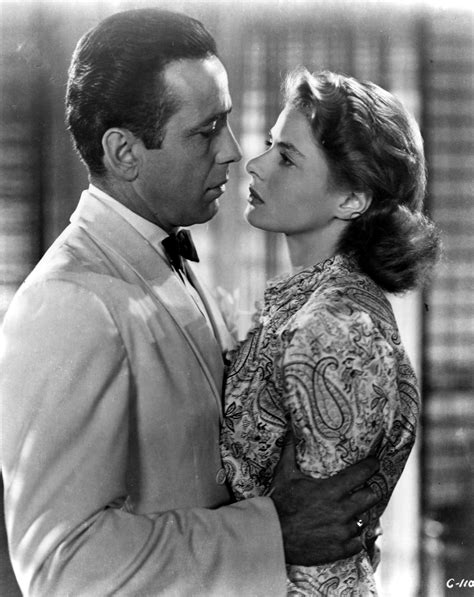 Humphrey Bogart And Ingrid Bergman Casablanca Casablanca Movie Romantic Movies Classic