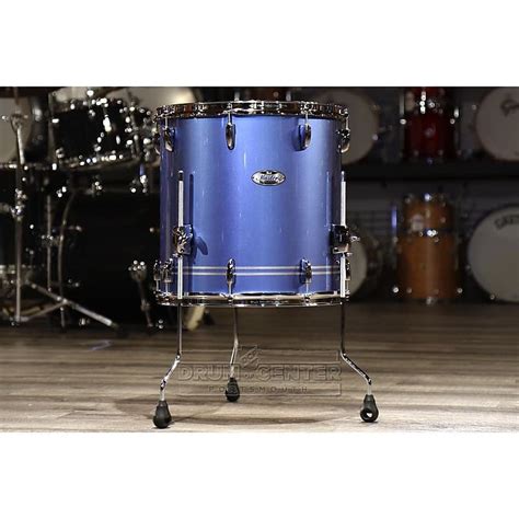 Pearl Masters Maple Complete 14x14 Floor Tom Light Blue Reverb