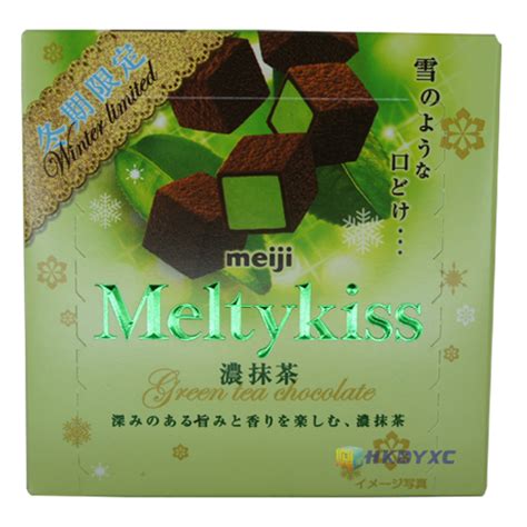 日本进口零食品 Meiji明治 Meltykiss雪吻 绿茶抹茶夹心巧克力60g鼎云食品