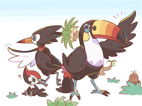 Diglett Alolan Exeggutor Pikipek Toucannon And Trumbeak Pokemon