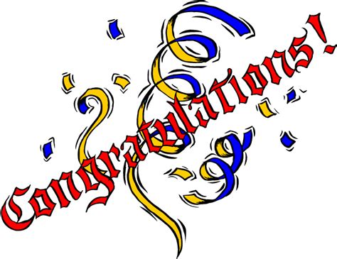 Clip Art Congratulations - ClipArt Best