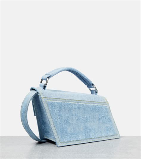 Distortion Mini Crossbody Bag In Blue Acne Studios Mytheresa