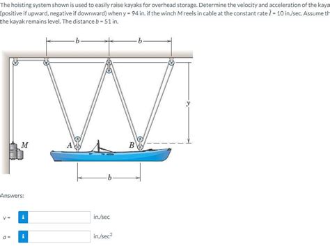 solved  hoisting system shown    easily raise cheggcom