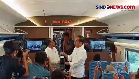 Jajal Naik Kereta Cepat Jakarta Bandung Ini Kata Jokowi Video