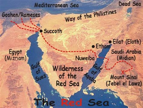 Red Sea Crossing Map - Share Map