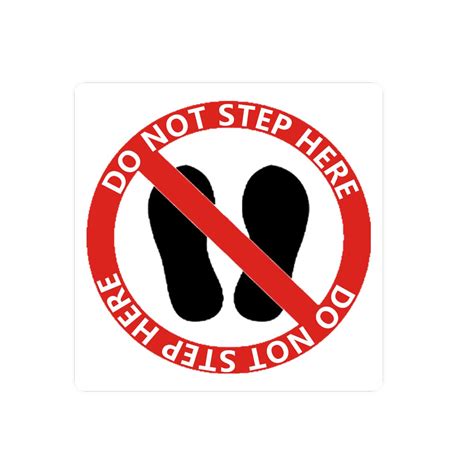 Do Not Step Safety Decals