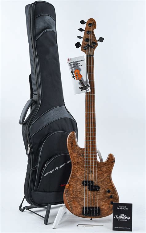 Sandberg California Ii Vs 5 String Maple Burl Bass For Sale The Fellowship Of Acoustics