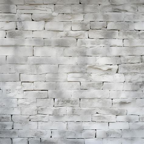 Premium Ai Image White Bricks Wall Texture Flat Design