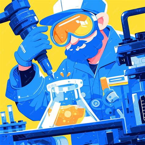 Premium Vector | Singaporean Man in Robotics Engineers Uniform in Lab