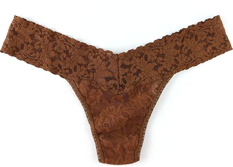 Hanky Panky Signature Lace Low Rise Thong Macchiato One 2 12 Pris