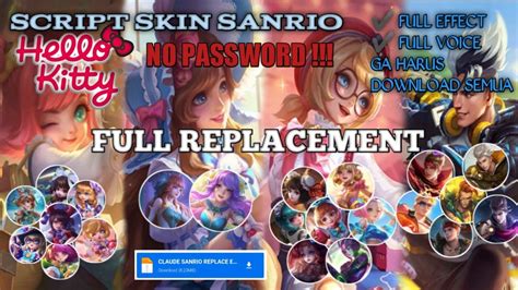 SCRIPT SKIN ANGELA SANRIO FLORYN SANRIO CLAUDE SANRIO CHANGE SANRIO