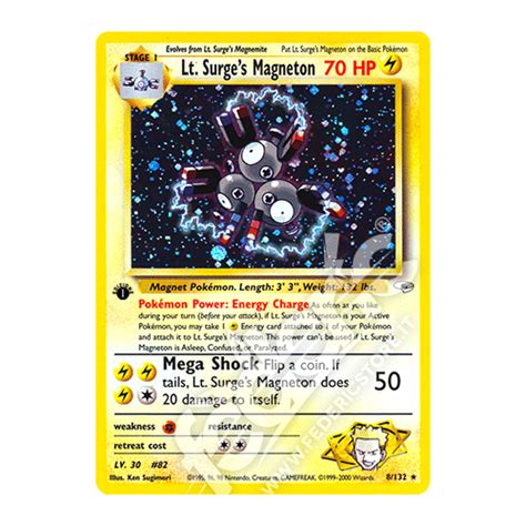 Lt Surges Magneton Holo Prima Edizione Eng Mint